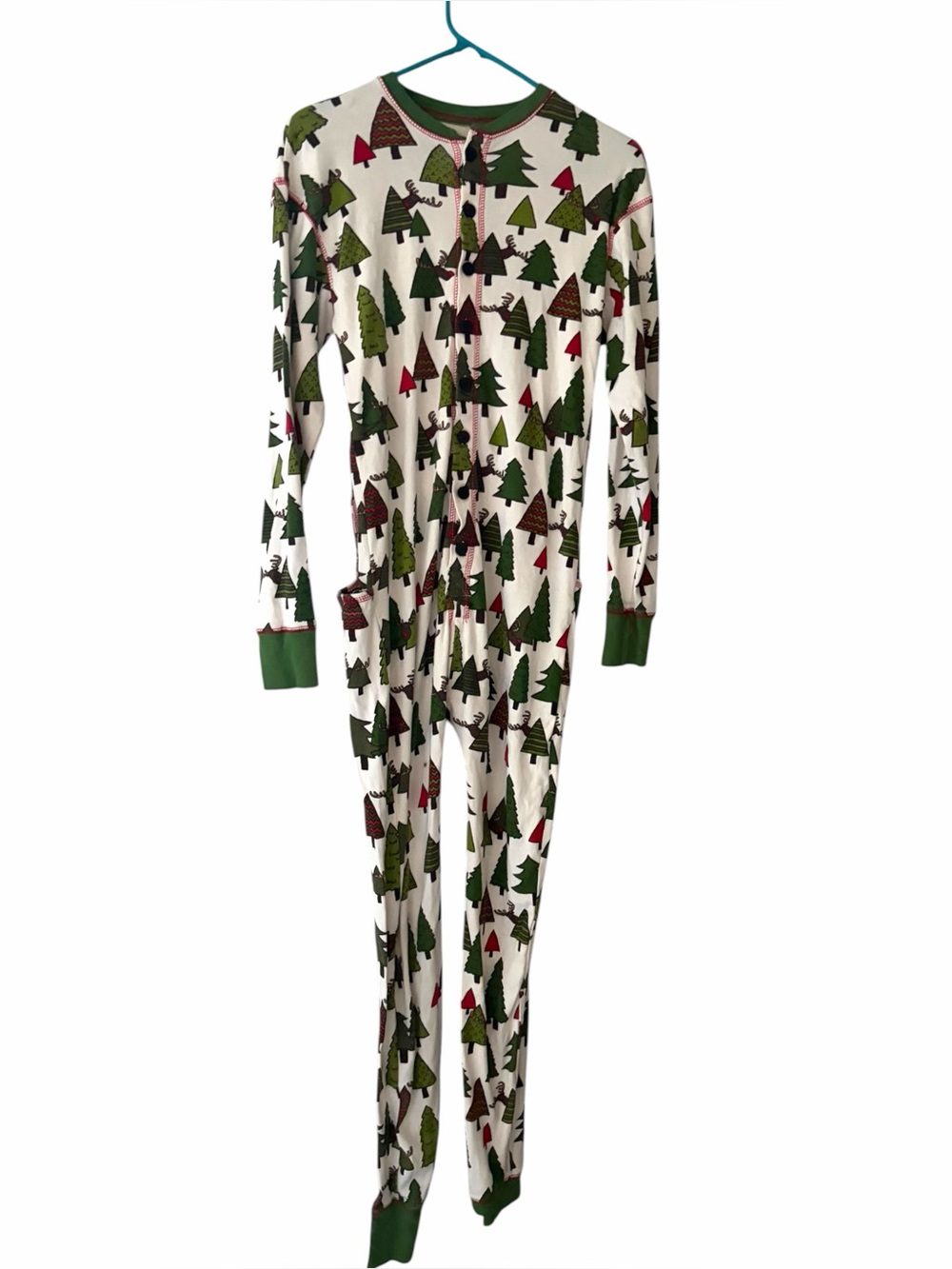 Lazy One Christmas Moose Adult Onesie Union Suit Pajamas Medium